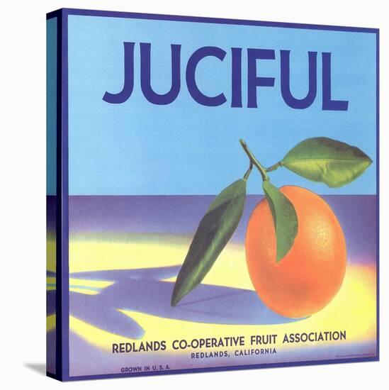 Juciful Orange Crate Label-null-Stretched Canvas