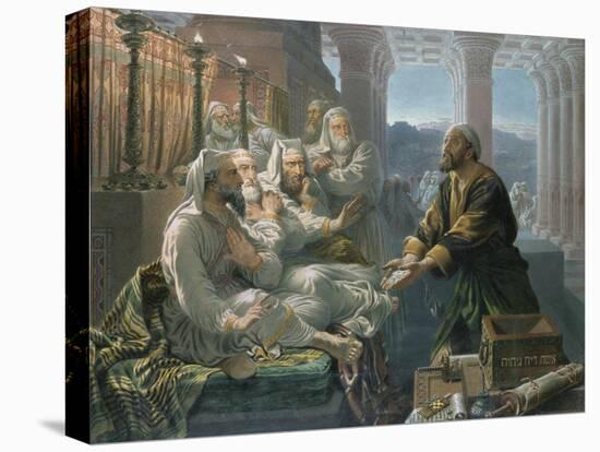 Judas and the Thirty Pieces of Silver for Betraying Christ-Hubert von Herkomer-Premier Image Canvas