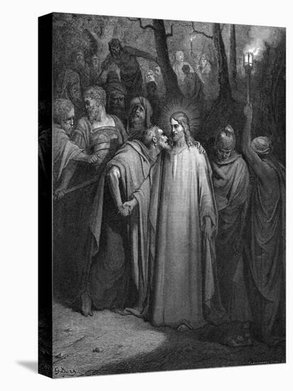 Judas Betraying Christ with a Kiss, 1866-Gustave Doré-Premier Image Canvas