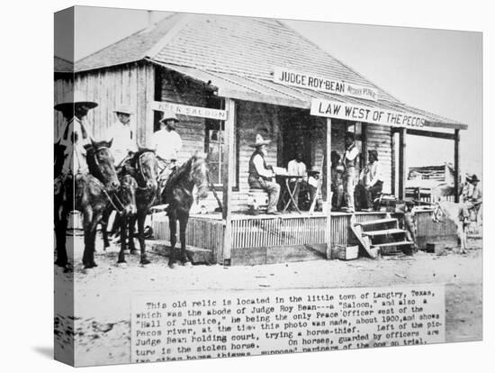 Judge Roy Bean-null-Premier Image Canvas