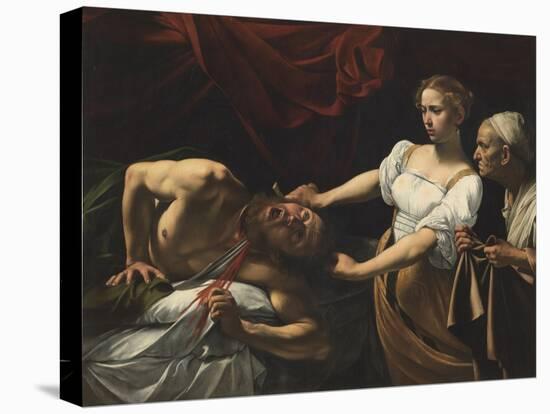 Judith Beheading Holofernes-Caravaggio-Stretched Canvas