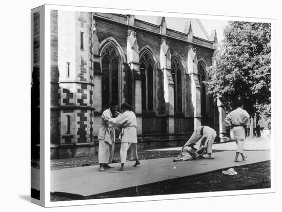 Judo Is Practised in the 'Quad' at Oxford-Henry Grant-Premier Image Canvas