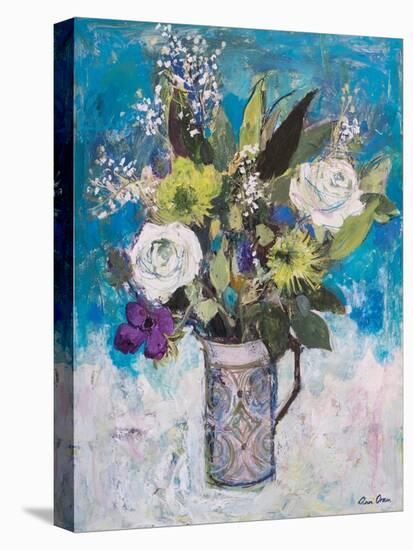 Jug with White Roses and Other Flowers-Ann Oram-Premier Image Canvas