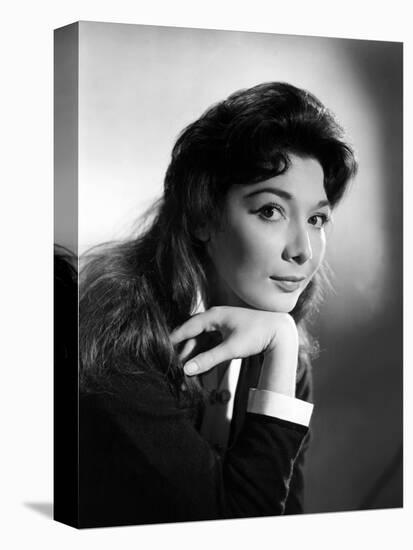 JULIETTE GRECO, 1957 (b/w photo)-null-Stretched Canvas