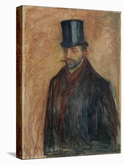 Julius Meier-Graefe, C.1894 (Oil on Canvas)-Edvard Munch-Premier Image Canvas