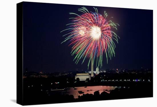 July 4th fireworks, Washington, D.C.-Carol Highsmith-Stretched Canvas