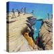 Jumping Off the Rocks, Plates, Skiathos, 2015-Andrew Macara-Premier Image Canvas