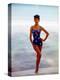 June 1956: Woman in Polka-Dot Swimsuit Modeling Beach Fashions in Cuba-Gordon Parks-Premier Image Canvas