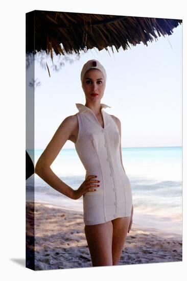 June 1956: Woman Modeling Beach Fashions in Cuba-Gordon Parks-Premier Image Canvas