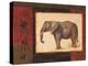 Jungle Elephant-Linda Wacaster-Stretched Canvas