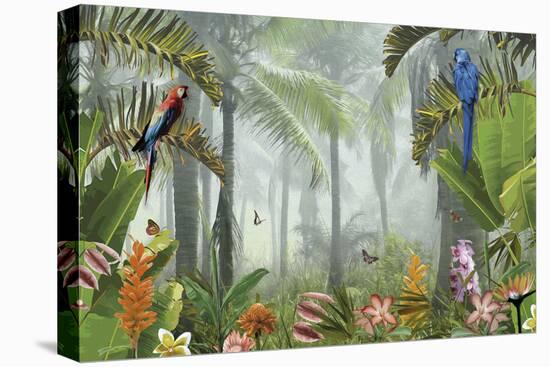 Jungle Jaunt in Detail-Amy Shaw-Stretched Canvas