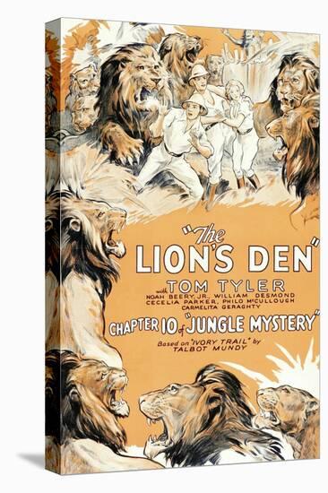 Jungle Mystery - the Lion's Den-null-Stretched Canvas