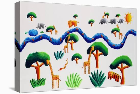 Jungle River, 2002-Julie Nicholls-Premier Image Canvas