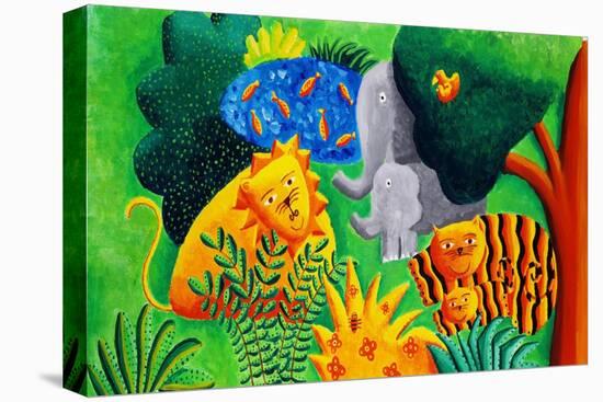 Jungle Scene, 2002-Julie Nicholls-Premier Image Canvas