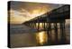 Juno Beach, Florida. Juno Beach Pier at sunrise with high surf-Jolly Sienda-Premier Image Canvas