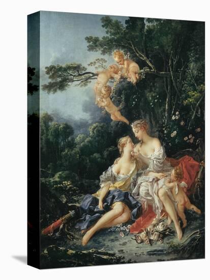 Jupiter and Callisto-Francois Boucher-Stretched Canvas