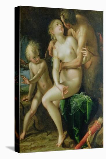 Jupiter, Antiope and Cupid-Johann or Hans von Aachen-Premier Image Canvas