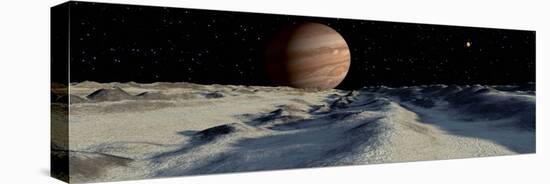 Jupiter's Large Moon, Europa, is Covered by a Thick Crust of Ice-Stocktrek Images-Premier Image Canvas