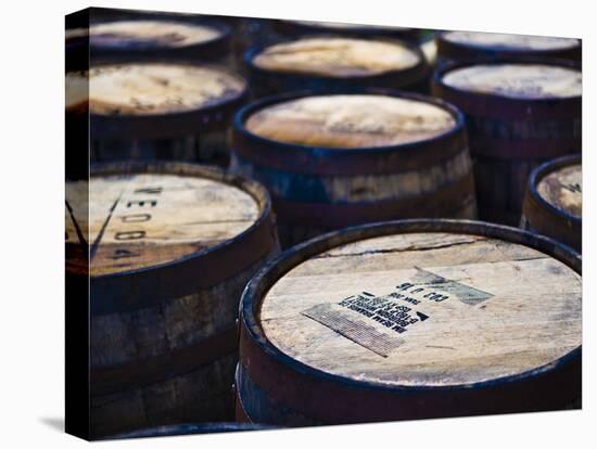Jura Whisky Distillery Barrel Storage, Jura Island, Inner Hebrides, Scotland, UK, Europe-Andrew Stewart-Premier Image Canvas