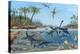 Jurassic Landscape, Artwork-Richard Bizley-Premier Image Canvas