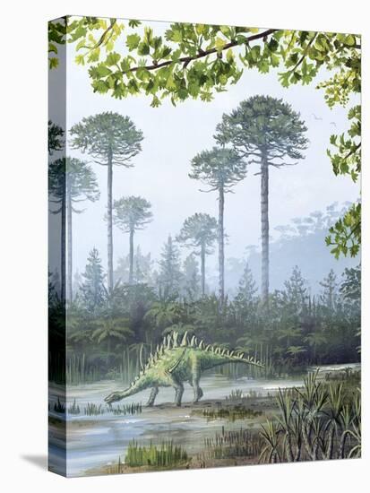 Jurassic Life, Artwork-Richard Bizley-Premier Image Canvas