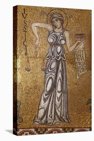 Justice (Detail of Interior Mosaics in the St. Mark's Basilic), 12th Century-null-Premier Image Canvas