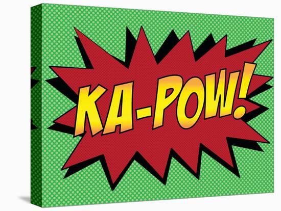 Ka-Pow! Comic Pop-Art Art Print Poster-null-Stretched Canvas