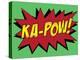 Ka-Pow! Comic Pop-Art Art Print Poster-null-Stretched Canvas