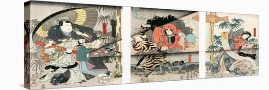 Kabuki Play, 1847-Toyokuni Utagawa-Premier Image Canvas