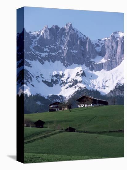 Kaiser Gebirge Mountain Range from the South, Above Ellmau, Tirol, Austrian Alps, Austria-Ursula Gahwiler-Premier Image Canvas