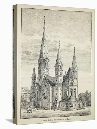 Kaiser-Wilhelm-Gedachtniskirche (Kaiser Wilhelm Memorial Church) in Berlin, Germany, 19th Century-null-Premier Image Canvas
