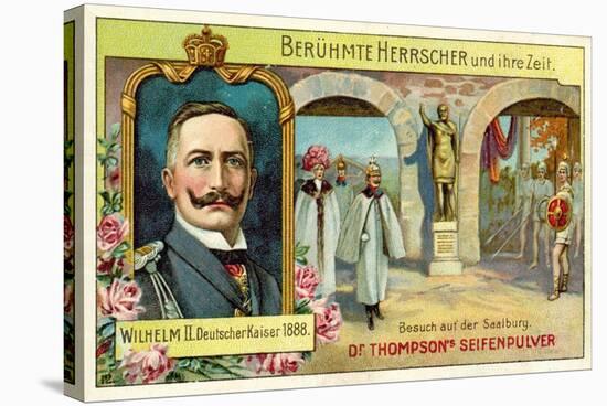 Kaiser Wilhelm II Visiting the Saalburg, Germany-null-Premier Image Canvas