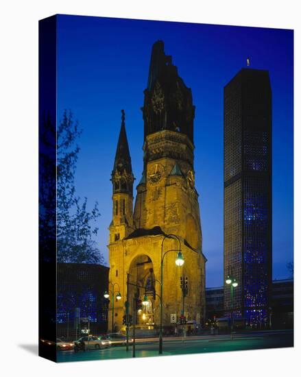 Kaiser-Wilhelm Memorial Church in Berlin, Germany-null-Stretched Canvas