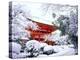 Kamigamo Shrine in Snow, Kyoto, Japan-null-Premier Image Canvas