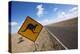 Kangaroo Crossing Sign in the Australian Outback-Paul Souders-Premier Image Canvas