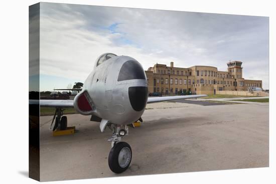 Kansas Aviation Museum with T-33 USAF Trainer, Wichita, Kansas, USA-Walter Bibikow-Premier Image Canvas