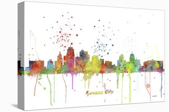 Kansas City Missouri Skyline MCLR 1-Marlene Watson-Premier Image Canvas