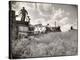 Kansas Farmer Driving Farmall Tractor as He Pulls a Manned Combine During Wheat Harvest-Margaret Bourke-White-Premier Image Canvas