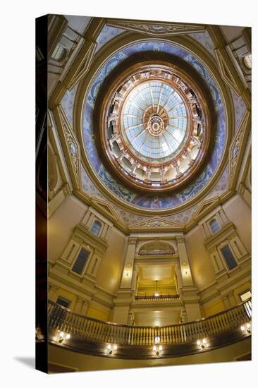 Kansas State Capital Interior, Topeka, Kansas, USA-Walter Bibikow-Premier Image Canvas