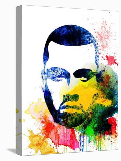 Kanye West Watercolor-Jack Hunter-Stretched Canvas