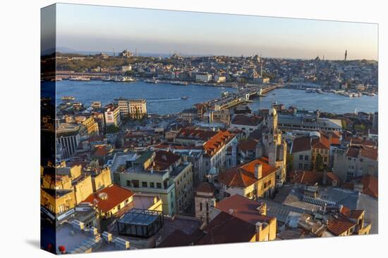 Karakoy, Eminonu and Galata Bridge, Istanbul, Turkey-Ali Kabas-Premier Image Canvas