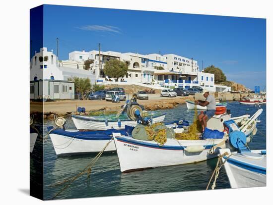 Karavostasis Village and Principal Port, Folegandros, Cyclades Islands, Greek Islands, Aegean Sea,-Tuul-Premier Image Canvas