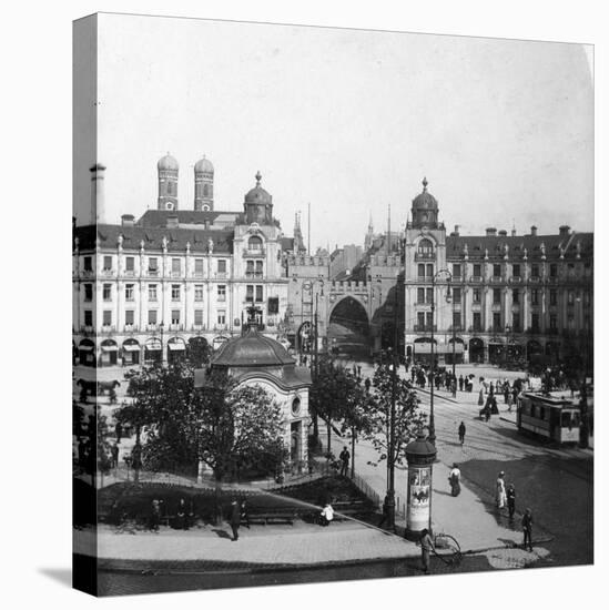 Karlsplatz, Munich, Germany, C1900s-Wurthle & Sons-Premier Image Canvas