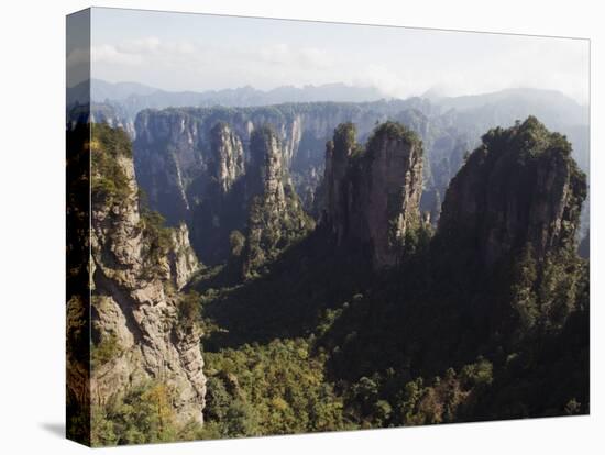 Karst Limestone Rock Formations at Zhangjiajie Forest Park, Wulingyuan Scenic Area, Hunan Province-Christian Kober-Premier Image Canvas