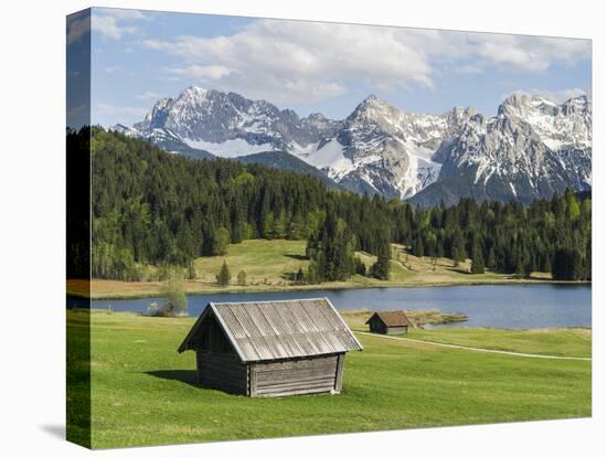 Karwendel Mountain Range, Mittenwald, Lake Wagenbruch, Bavaria-Martin Zwick-Premier Image Canvas