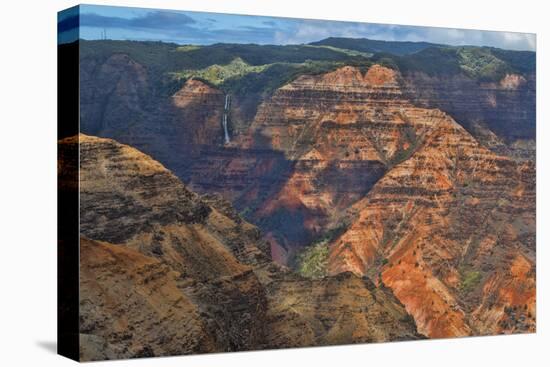Kauai, Hawaii. Scenic Waimea Canyon State Park red cliffs from above canyon-Bill Bachmann-Premier Image Canvas