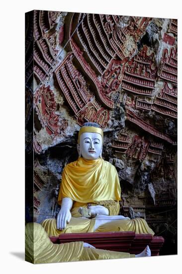 Kaw Gon (Kaw Goon) Cave, Dated 7th Century, Hpa An, Kayin State (Karen State), Myanmar (Burma)-Nathalie Cuvelier-Premier Image Canvas