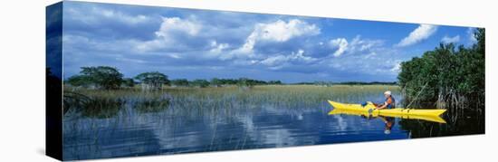 Kayaker in Everglades National Park, Florida, USA-null-Premier Image Canvas