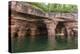 Kayaker in Sea Caves, Devils Island, Apostle Islands National Lakeshore, Wisconsin, USA-Chuck Haney-Premier Image Canvas