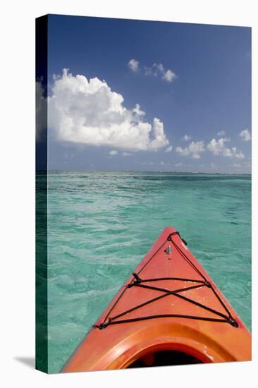 Kayaking Off the Coast, Southwater Cay, Belize-Cindy Miller Hopkins-Premier Image Canvas